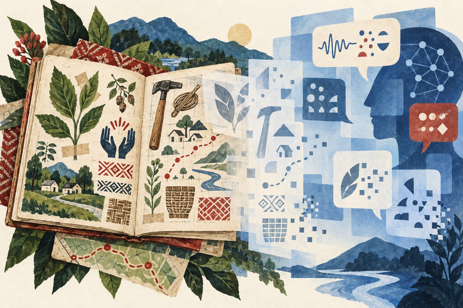 Local knowledge and language — AI-generated editorial illustration